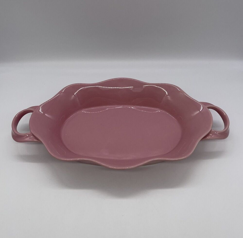 Pink La Boulanger Ceramic Bakeware Oven to Table Farmhouse Style